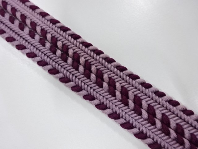  未使用品　翠嵐工房　正絹　帯留め用　手組四分紐